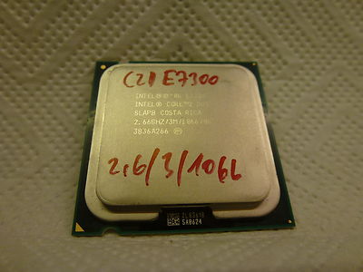 Intel Core2Duo Processor E7300 2.66 GHz, 3MB Cache, 1066 MHz FSB SLAPB
