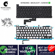 MacBook Pro A2338 Tastiera 13" Layout UK Portatile con Retroilluminazione e Viti