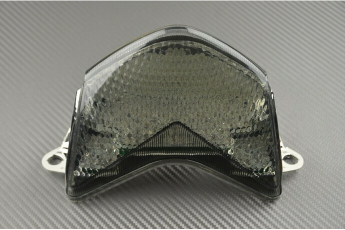 Feu Arrière LED Fumée et Clignotants Intégrés Moto KAWASAKI Ninja ZX-10R ZXT00D