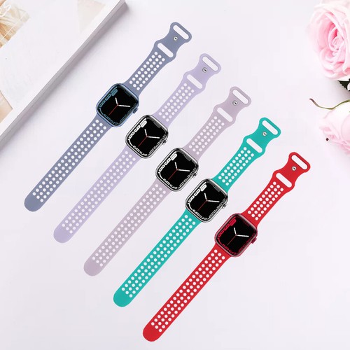 Sport Silicone Band For Apple Watch Ultra2 Series 10 987SE6 iWatch Strap 38-49mm - Photo 8 sur 33