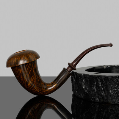 Sherlock Holmes Calabash Pfeife Bruyère Holz Tabakpfeife Handarbeit glatt Pfeife