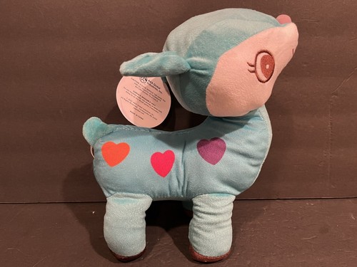 Deer Plush Toy A&A Global New w/ Tag Teal Purple Pink Orange Heart - Picture 3 of 6
