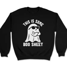 This Is Boo Sheet Sweatshirt Funny Ghost Halloween Fall