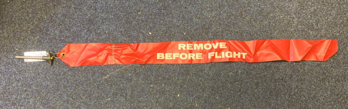 Aircraft Remove Before Flight Flag & Quick Release Pin (10.5mm