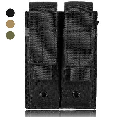 Amomax Hardshell Double Magazine Pouch for Glock Magazines in Flat Amomax Hardshell Double Magazine Pouch for Glock Magazines in Flat