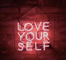 LOVE YOURSELF Neon Sign Light Beer Bar Pub Store Wall Hanging Nightlight 20"