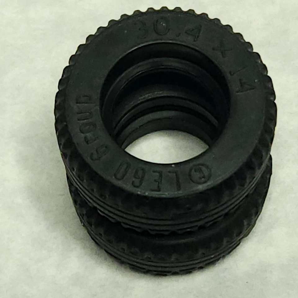 LEGO 58090 Black Tire 30.4 x 14 Solid Rubber Genuine MOC - Image 4 of 4