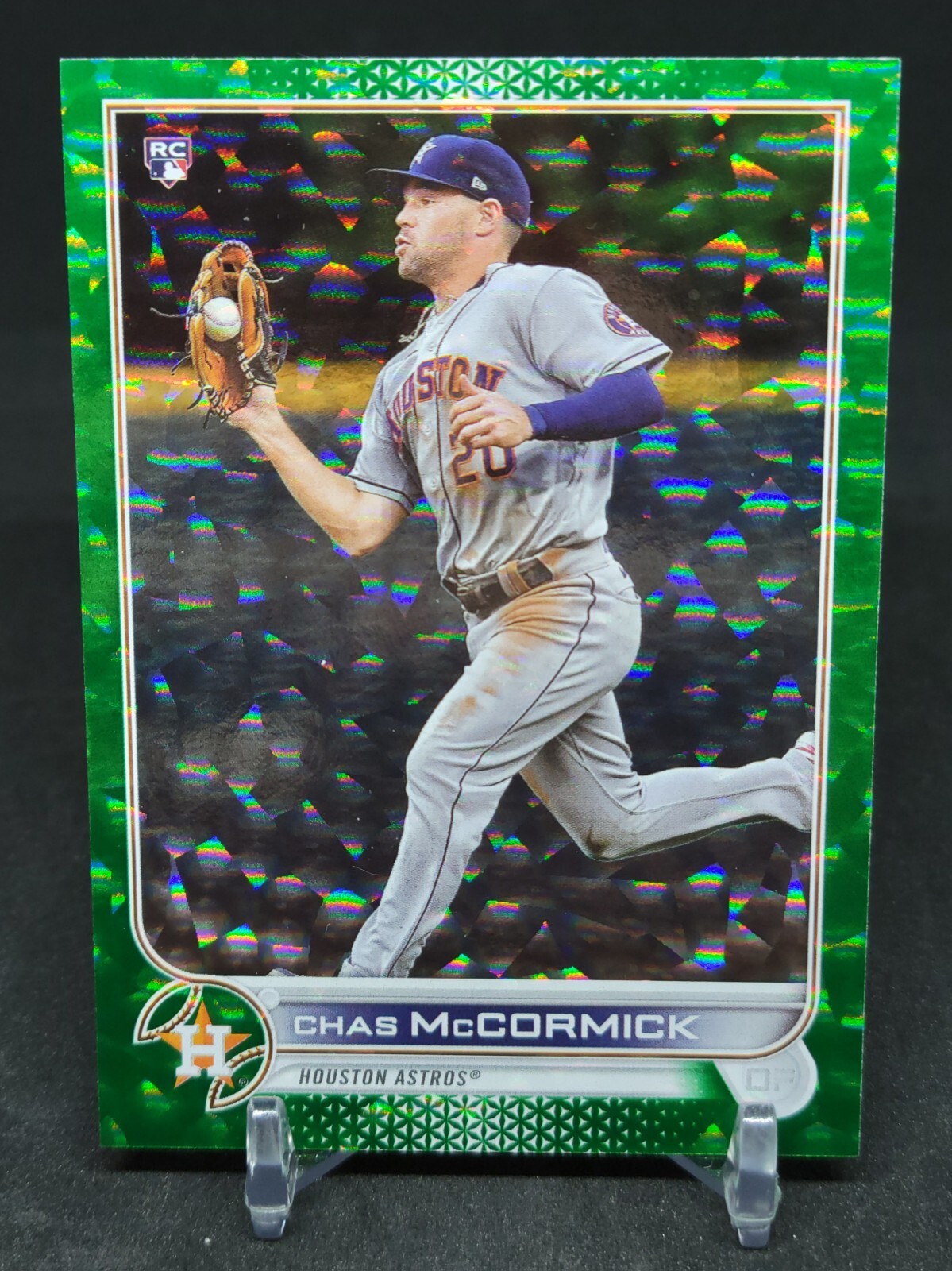2022 Topps Series 1 Chas McCormick Rookie RC Green Ice Foil /499 #135