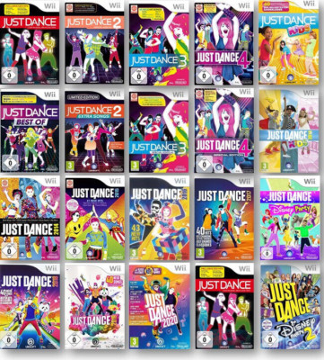 Nintendo Wii Just Dance Auswahl 2 3 4 2014 2015 2016 2017 2018 2019 Kids Party