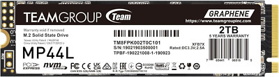 MP44L 2TB SLC Cache Nvme 1.4 Pcie Gen 4X4 M.2 2280 Laptop&Desktop SSD (R/W Speed
