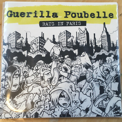 Guerilla Poubelle Rats In Paris TRANSPARENT CLEAR COLORED 7'' Vinyl EP Asian Man