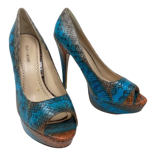 Pour La Victoire Pumps Womens 7.5 Blue 