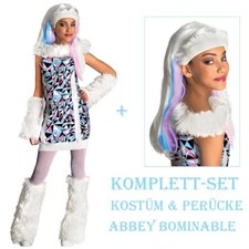ABBEY BOMINABLE KOSTÜM & PERÜCKE Karneval Kinder Schneekönigin Eisprinzessin
