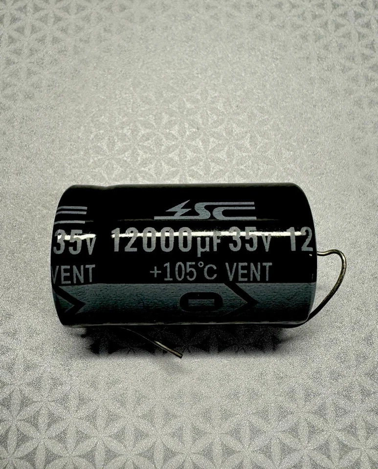 SC 12000UF 25V Axial Capacitor - Bally Williams Data East - High Temp - Fresh Stock