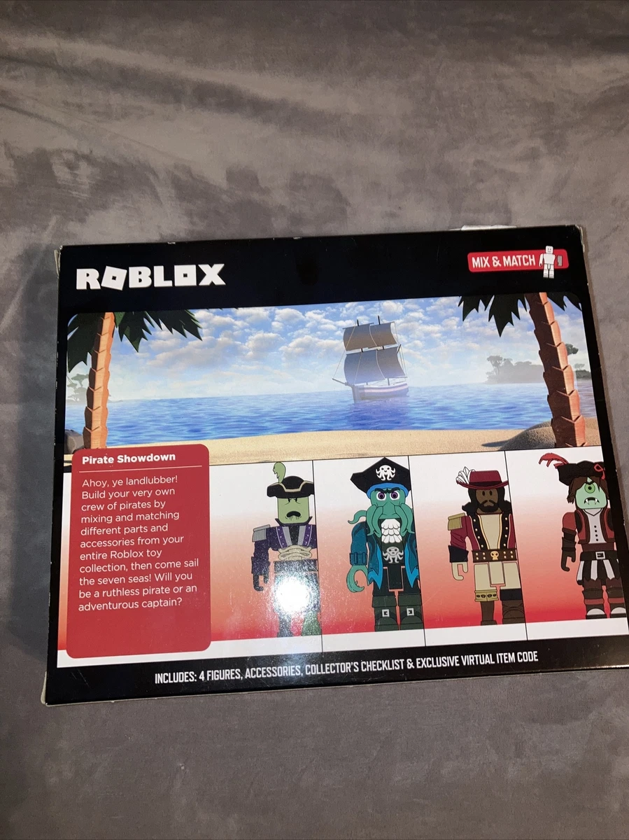 12 Pc. Roblox Pirate Showdown Action Figures & Accessories, Jazwares NO  Codes