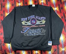 Vintage 90's Nutmeg New York Giants Crewneck Sweatshirt Size XL Made in USA