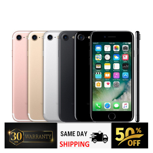 Apple iPhone 7 - 32GB/128GB - Clean IMEI - Verizon Unlocked - Gold/Black/JB