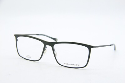 NEW BELLINGER  DENMARK 5913 C. 7930 GREEN GUNMETAL AUTHENTIC EYEGLASSES 58-16