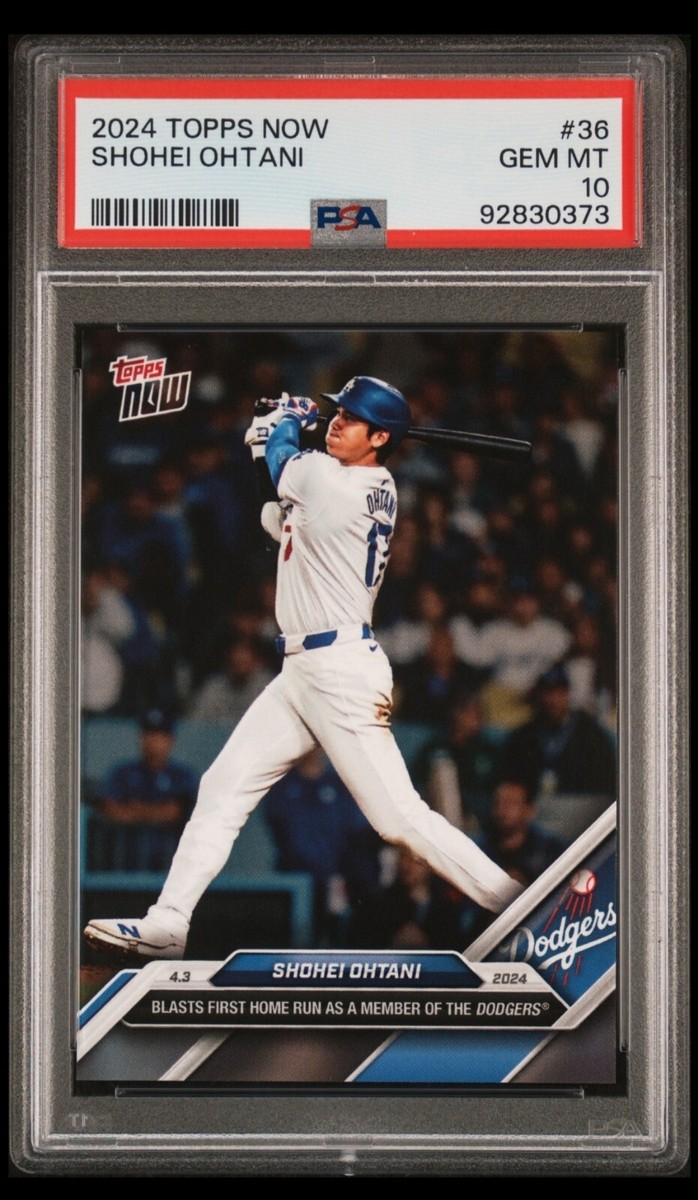 2024 Topps Now Shohei Ohtani First Dodgers HR #36 PSA 10 Gem Mint