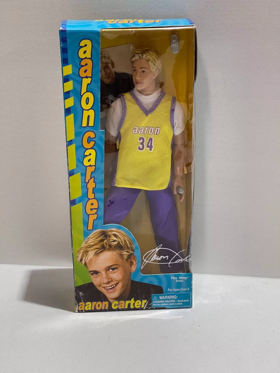 2001 Aaron Carter Play Along Doll w Basketball Outfit NIB Backstreet Boys New B4