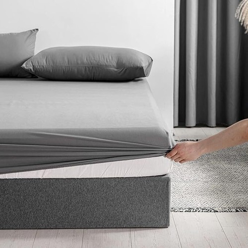 2er Spannbettlaken 100% Baumwolle Jersey Spannbetttuch Betttuch Wasserbett DE - Bild 9 von 23