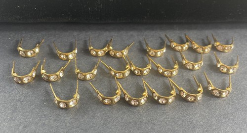 Lotto 22 spille, spille, clip sciarpa, clip maglione, clip scarpe matrimonio vintage anni '30 - Foto 2 di 4