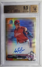2017 Bowman Chrome Gold Ref Albertp Tirado Autograph RC 12/50 BGS 9.5 w/10 Auto