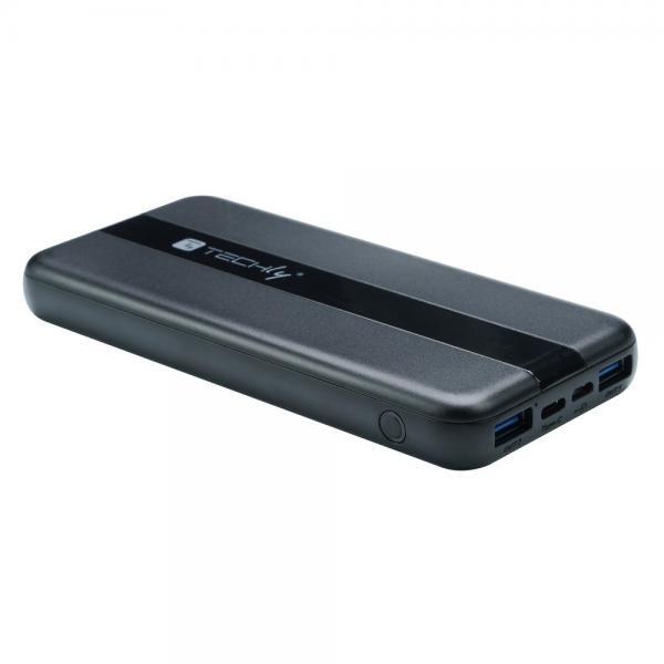 Techly Power Bank  Smartphone 10000 mAh 20W USB-C™ 3 Porte Output con Cavo