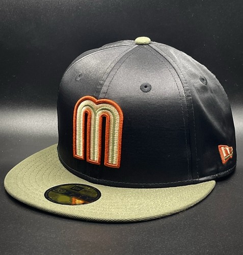 New Era 59Fifty 7 5/8 Fitted Mexico Hat Exclusive Gallo Aztec Calendar 5950 Cap - Picture 2 of 10