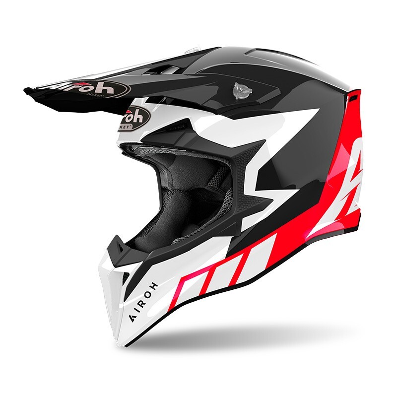 CASCO HELMET CROSS WRAAP RELOADED ROSSO AIROH SIZE XXS
