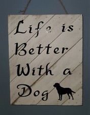 Farmhouse style sign for dog owners