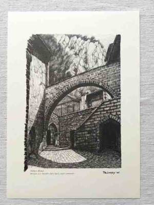 Monastero di S.Benedetto angelo Walter Trümpy 10 Litographie Druck 25x35 cm