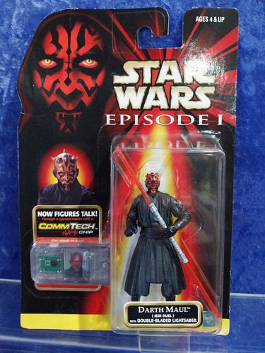 Hasbro Star Wars Episode 1 CommTech MOC Darth Maul Jedi Duel 1998