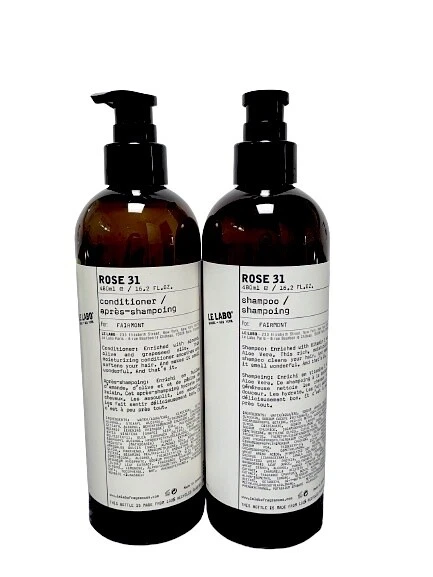 Le Labo Rose 31 Shampoo & Conditioner Bundle Jumbo 480ml New