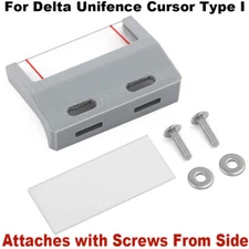 Improved Design For Delta Unifence Cursor Type I - Attaches w/ Screws From Side