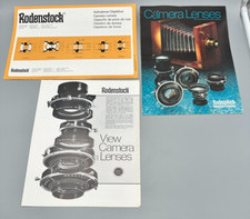 Lot of Vintage RODENSTOCK Photography Ephemera Catalog Sales Brochure 