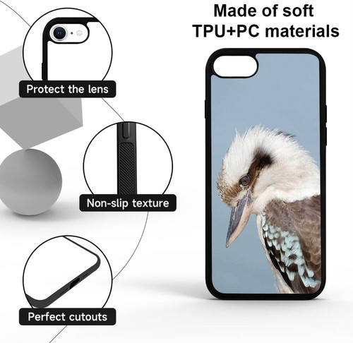 laughing kookaburra hero For iPhone SE4 16E 12 13 14 15 16 Pro Max Case Friendly - Picture 9 of 25