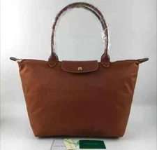LONGCHAMP Le Pliage Original L Tote bag Cognac - Recycled canvas New
