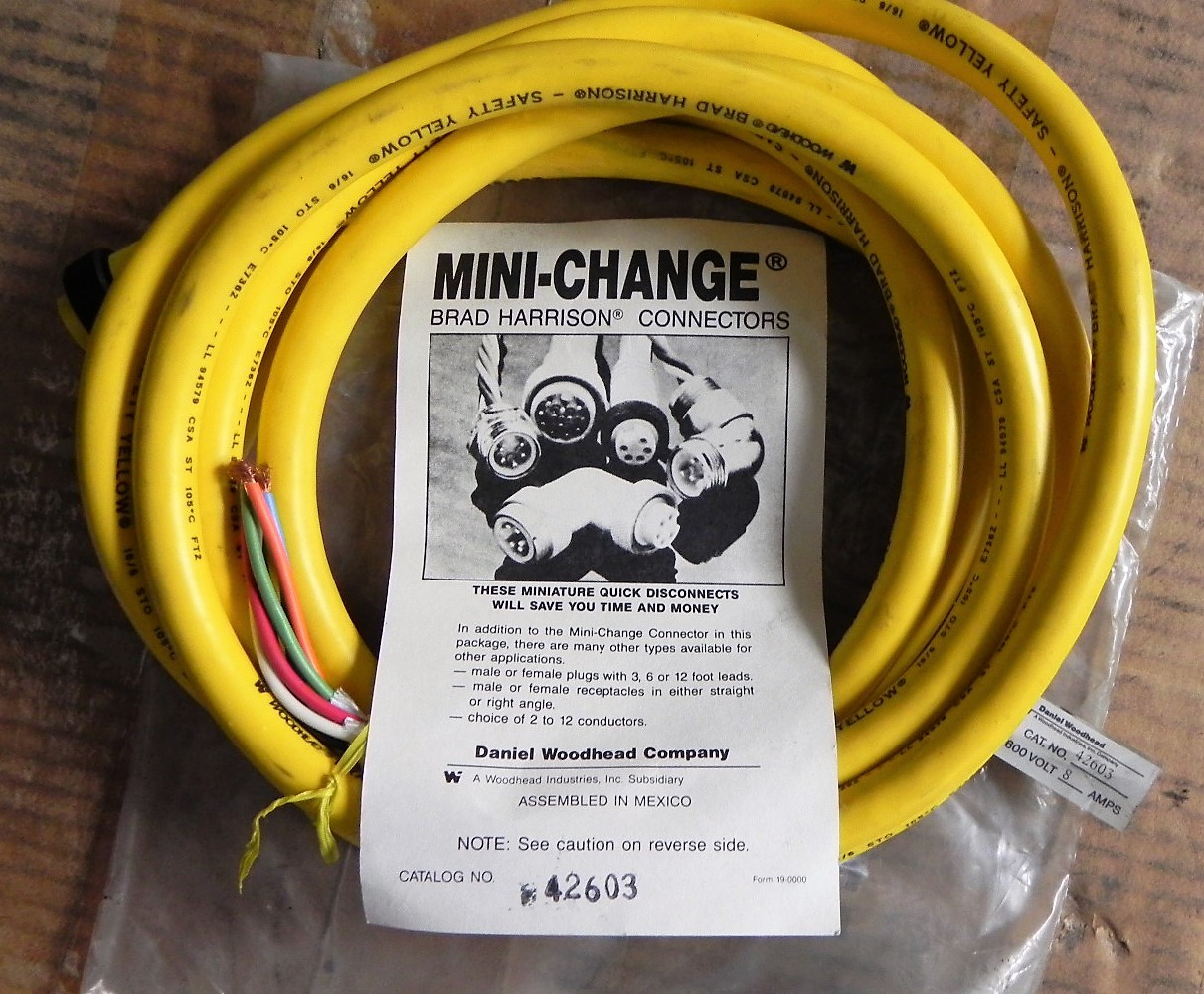 Brad Harrison Daniel Woodhead Co 42603 Mini Change Power Cable. New. | eBay