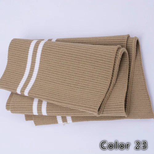 Stripe Stretch Knit Neckline Cuff Waistband Leg Arms Rib Baseball Clothes Fabric - Picture 35 of 36