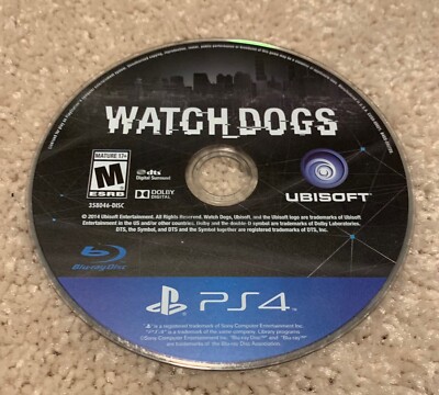 Watch Dogs (Sony PlayStation 4, 2014) Disc Only