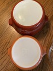 VINT. PYREX AUTUMN HARVEST WHEAT CASSEROLE DISHES (2) W/LIDS 2 1/2 QT & 1 1/2 QT — photo 3