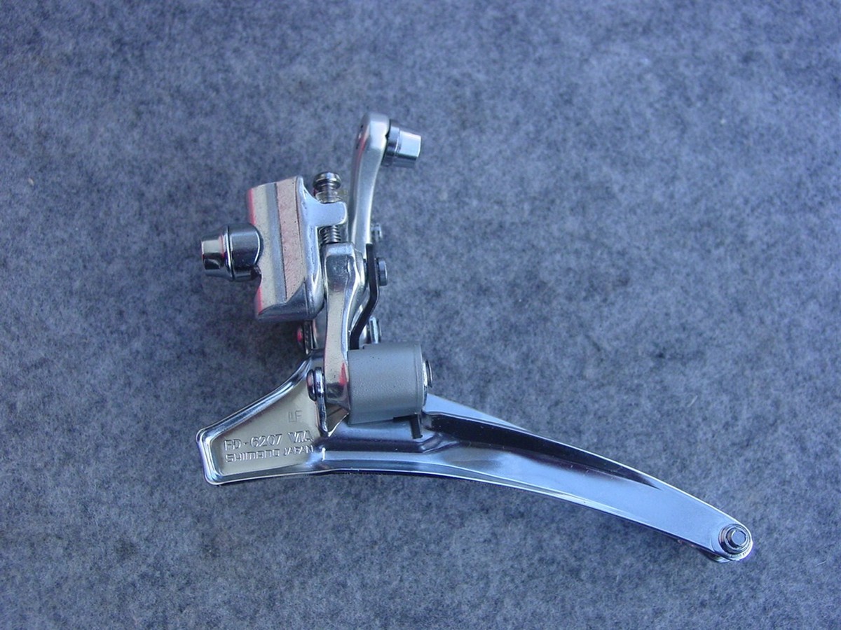 NOS Shimano 600 EX FD-6207 2x7s 28.6mm Clamp ON Bottom Pull for