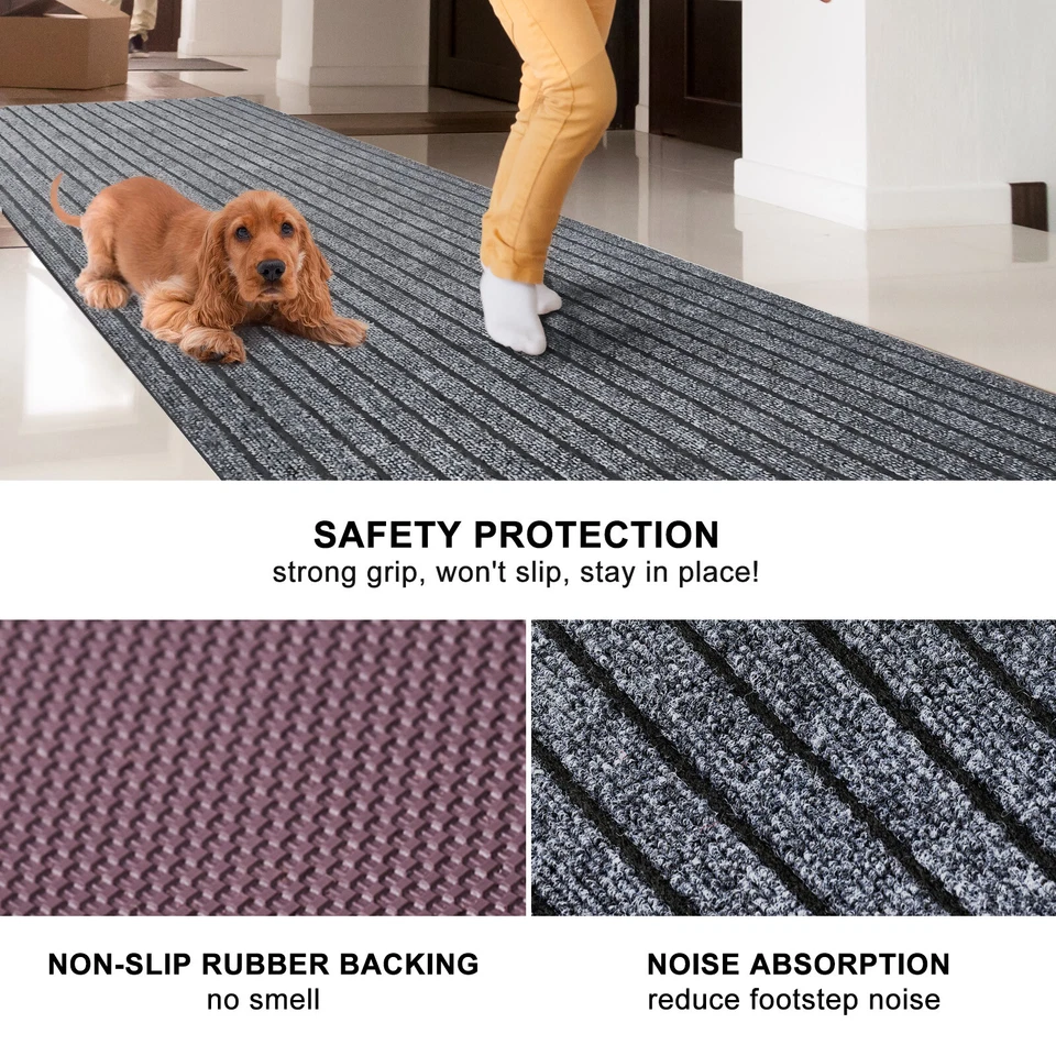 跑步地毯走廊防滑橡胶背面定制尺寸地毯门垫地毯 — 第 2/4 张图片