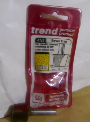 TREND PRO 47/3X1/4TC 47/3 80* GRAD FASENSCHNEIDER OBERFRÄSE SCHNEIDER 1/4 ZOLL SCHAFT