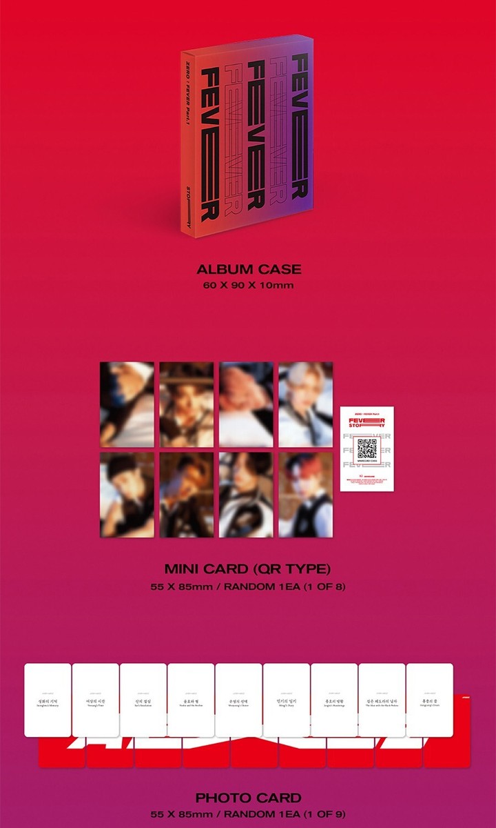 ATEEZ ZERO:FEVER Part.1 CD＋トレカ ATEEZ 7th Mini Album Zero : Fever Part.1 Re-Issue Official