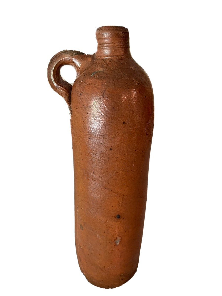 Antique Victoria Brunnen German Water Bottle/Stone Gin clay