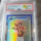 Panini 2024 Donruss Optic Rated Rookie Jayden Daniels Blue Prizm #248 /199 PSA 9