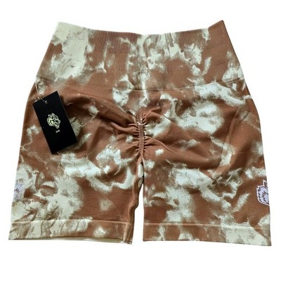 Darc Sport Wolves Forever Everson Seamless Shorts Desert Rose Cream Size Small