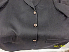 NWT Hart Schaffner Marx 46R Black 100 Cashmere Gold Trumpeter Italy Sport Coat
